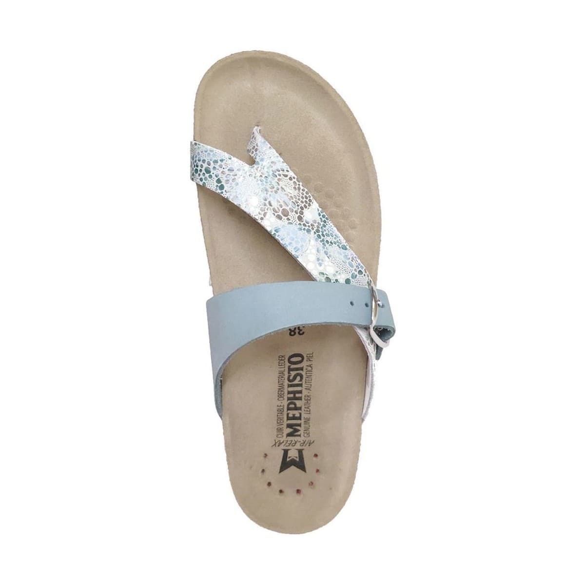 Women's Flip Flops Mephisto Blue
