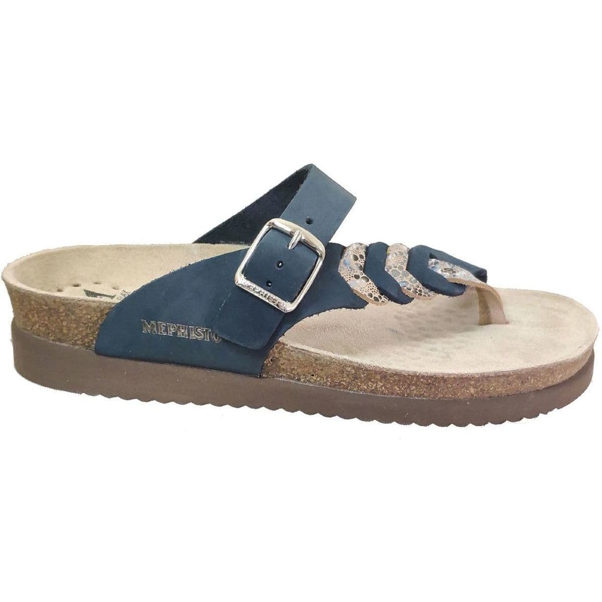 Women's Flip Flops Mephisto Blue