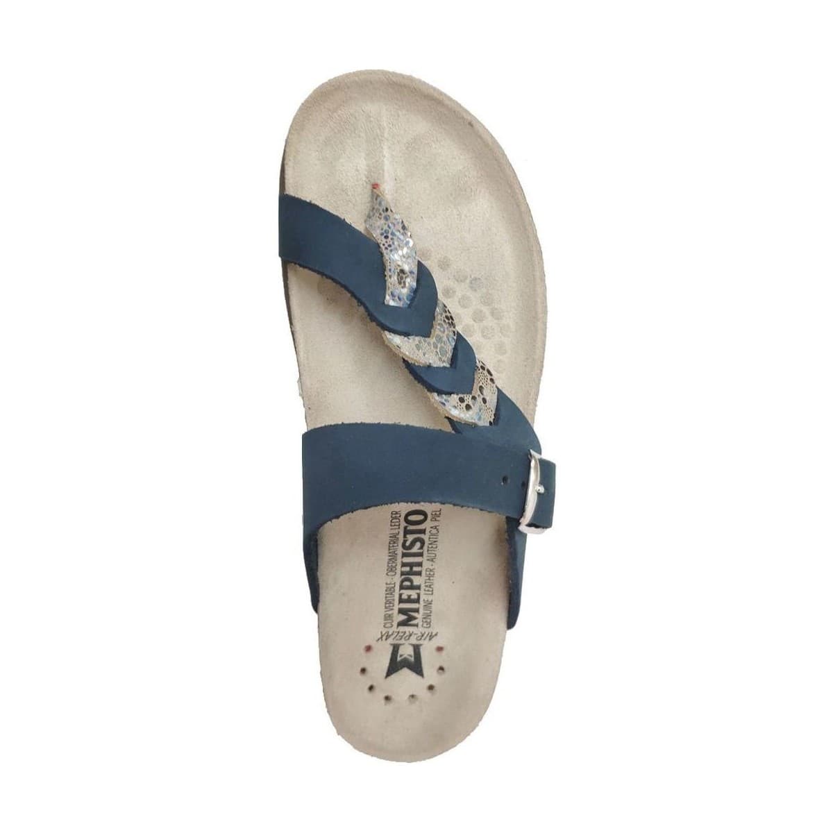 Women's Flip Flops Mephisto Blue