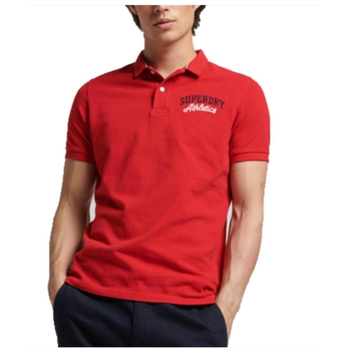 Men's Polo Shirts Superdry Red
