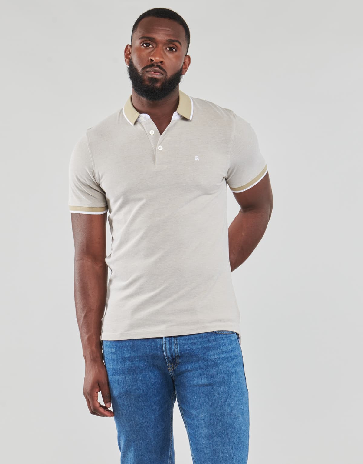 Men's Polo Shirts Jack & Jones Beige