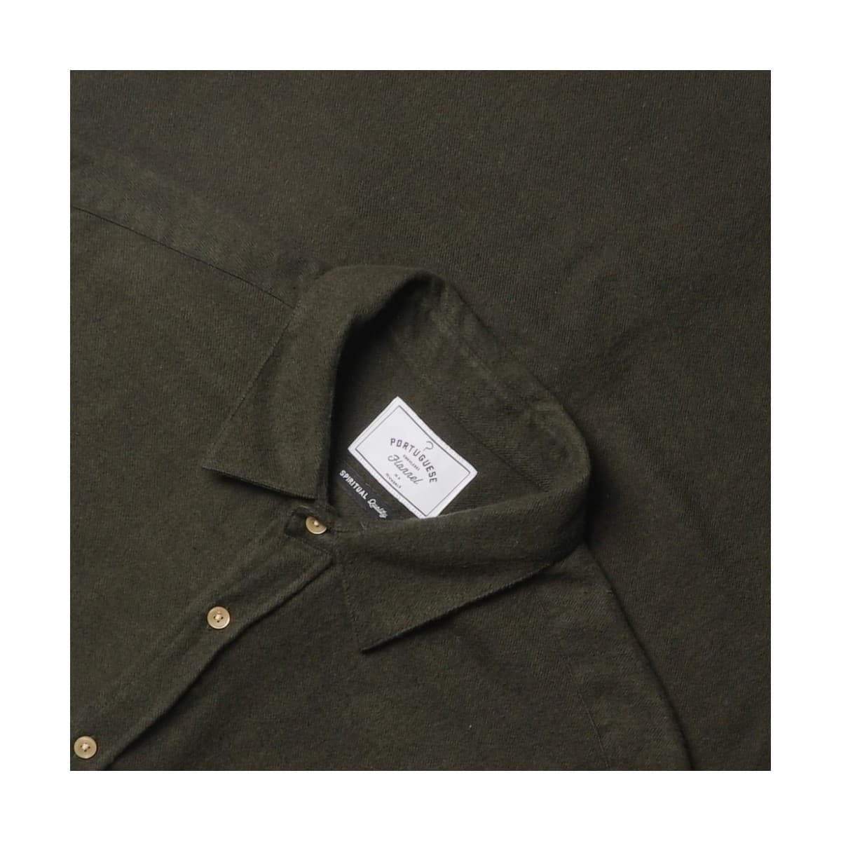 Men's Shirts Portuguese Flannel Green