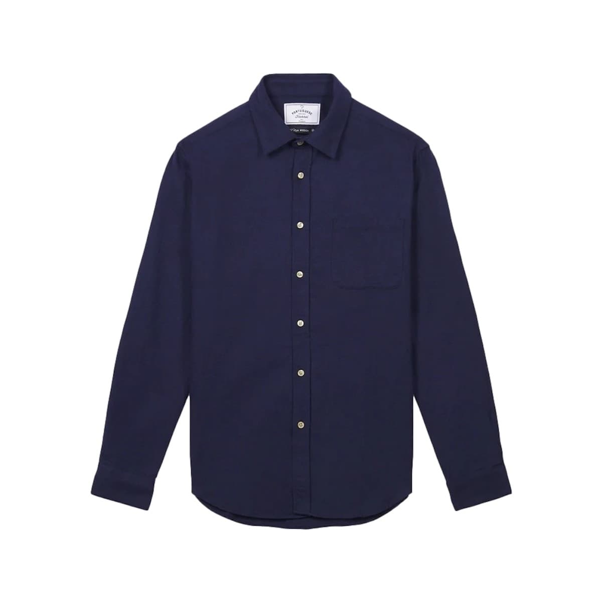 Πουκάμισο με μακριά μανίκια Portuguese Flannel Teca Shirt - Navy