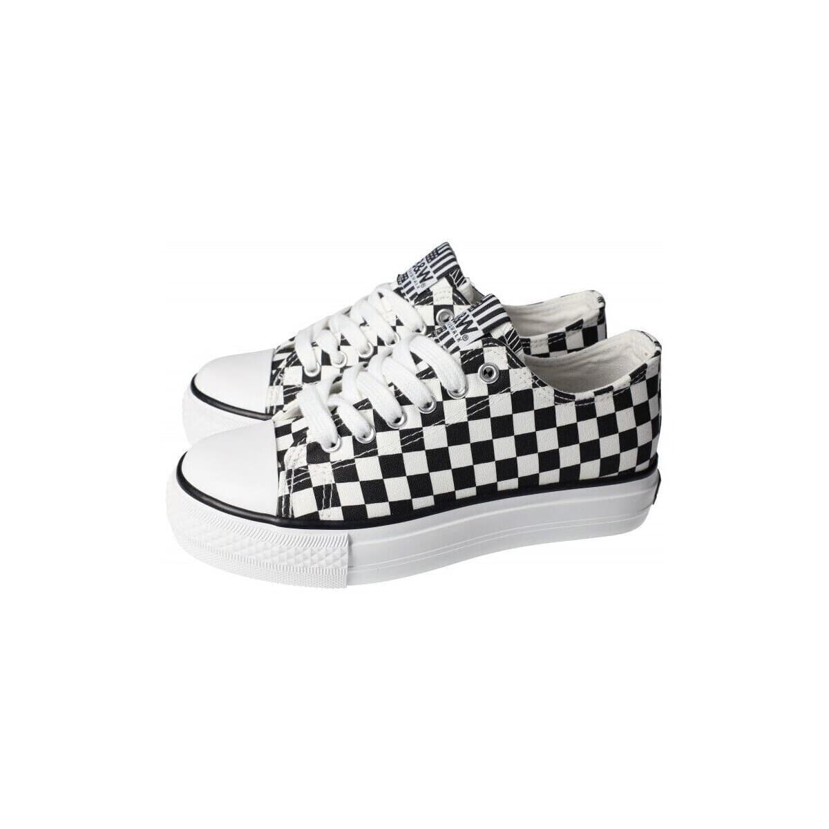 Girls' Sneakers B&w Black