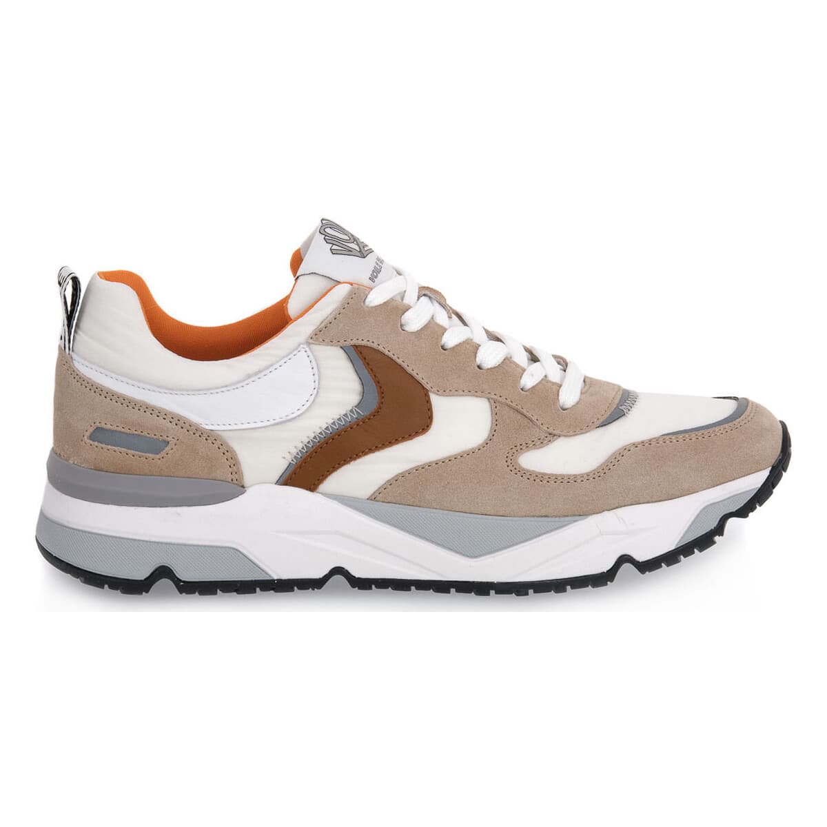 Men's Sneakers Voile Blanche Beige