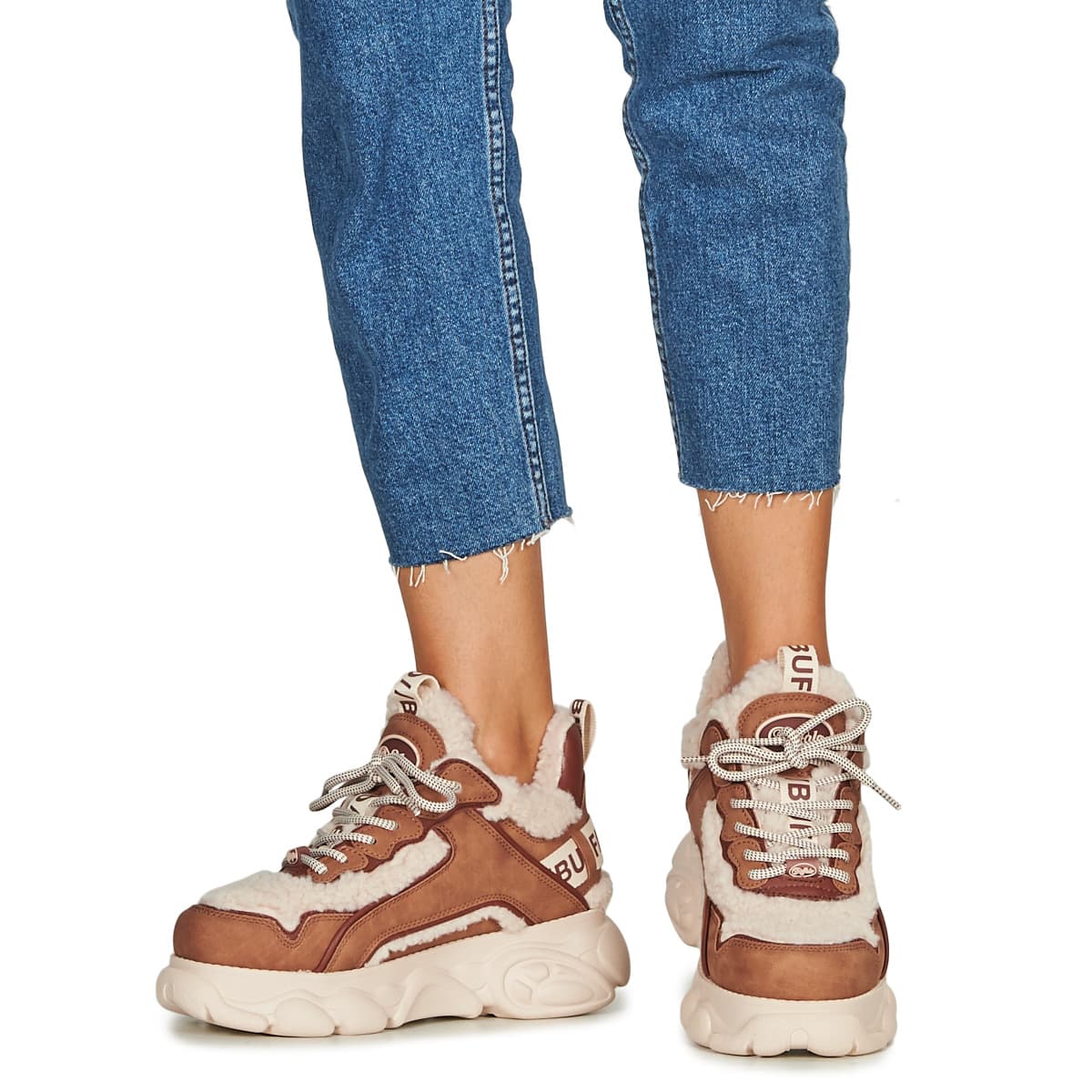 Women's Sneakers Buffalo Brown