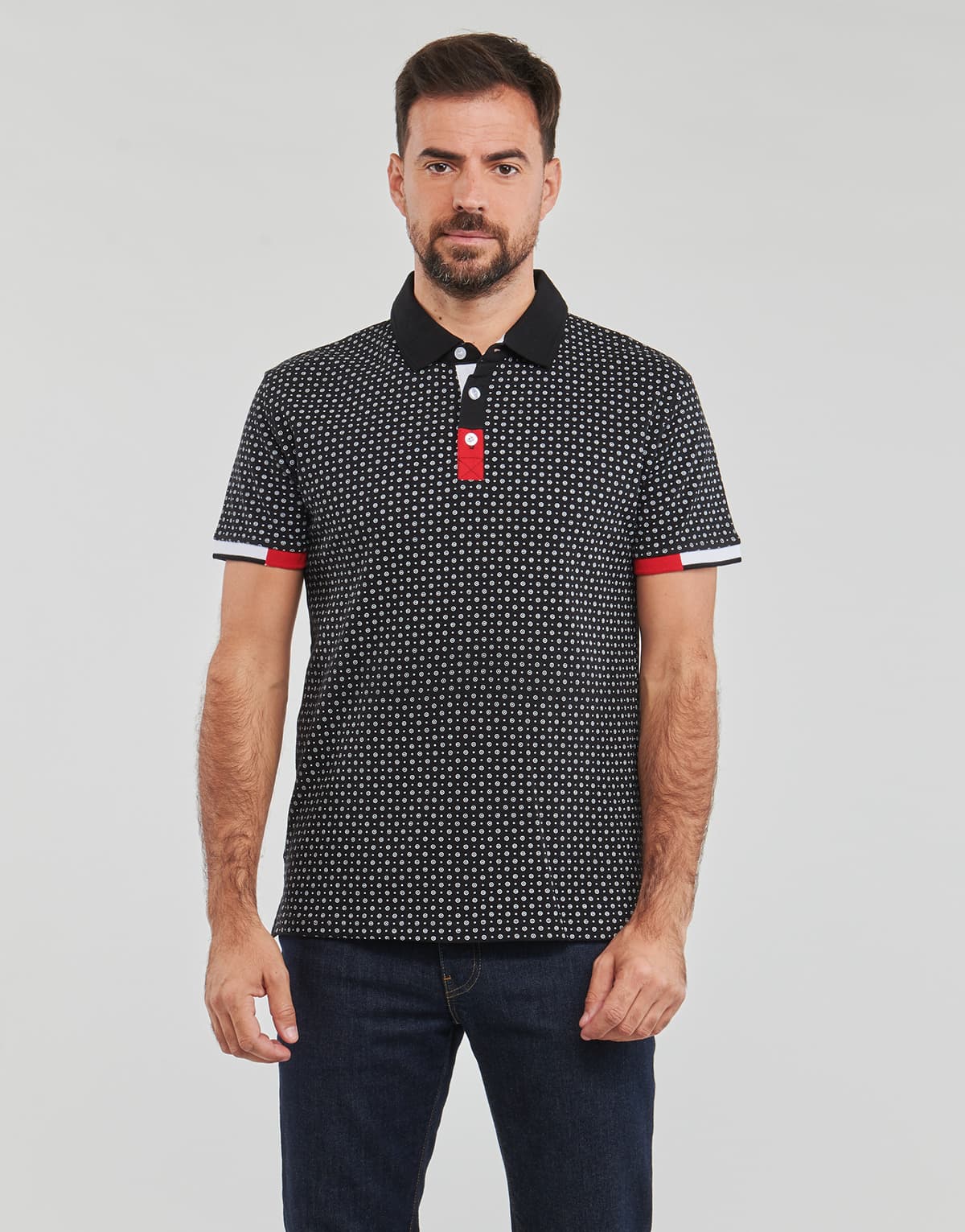 Men's Polo Shirts Yurban Black