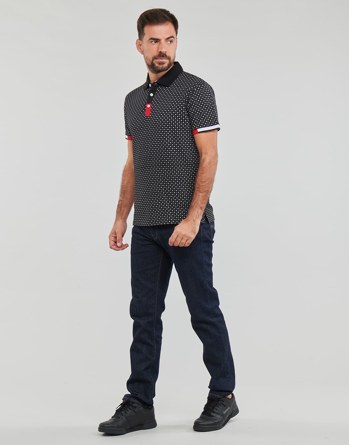 Men's Polo Shirts Yurban Black