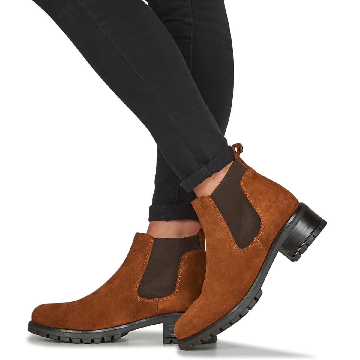 Women's Ankle Boots Casual Attitude Brown