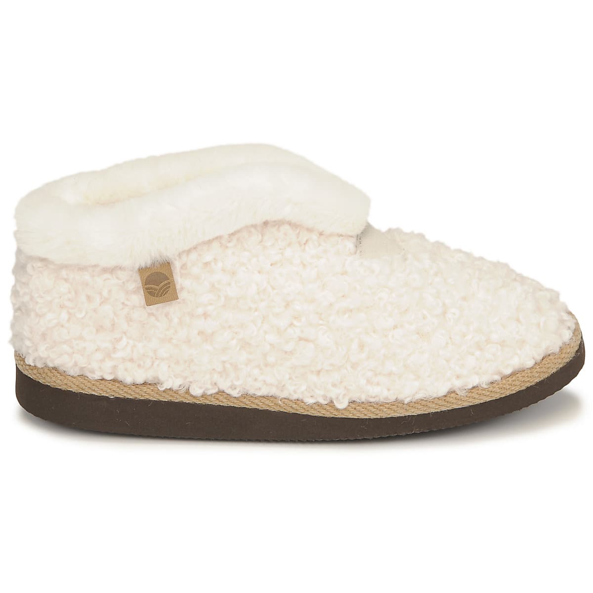 Women's House Slippers Casual Attitude White