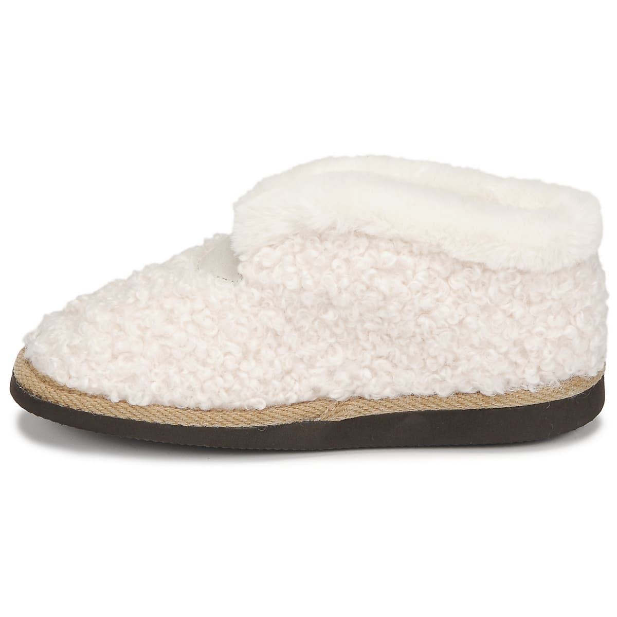 Women's House Slippers Casual Attitude White