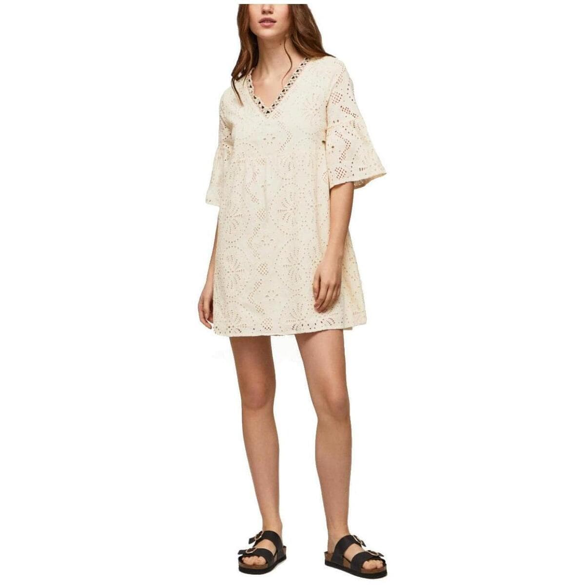Women's Dresses Pepe Jeans Beige