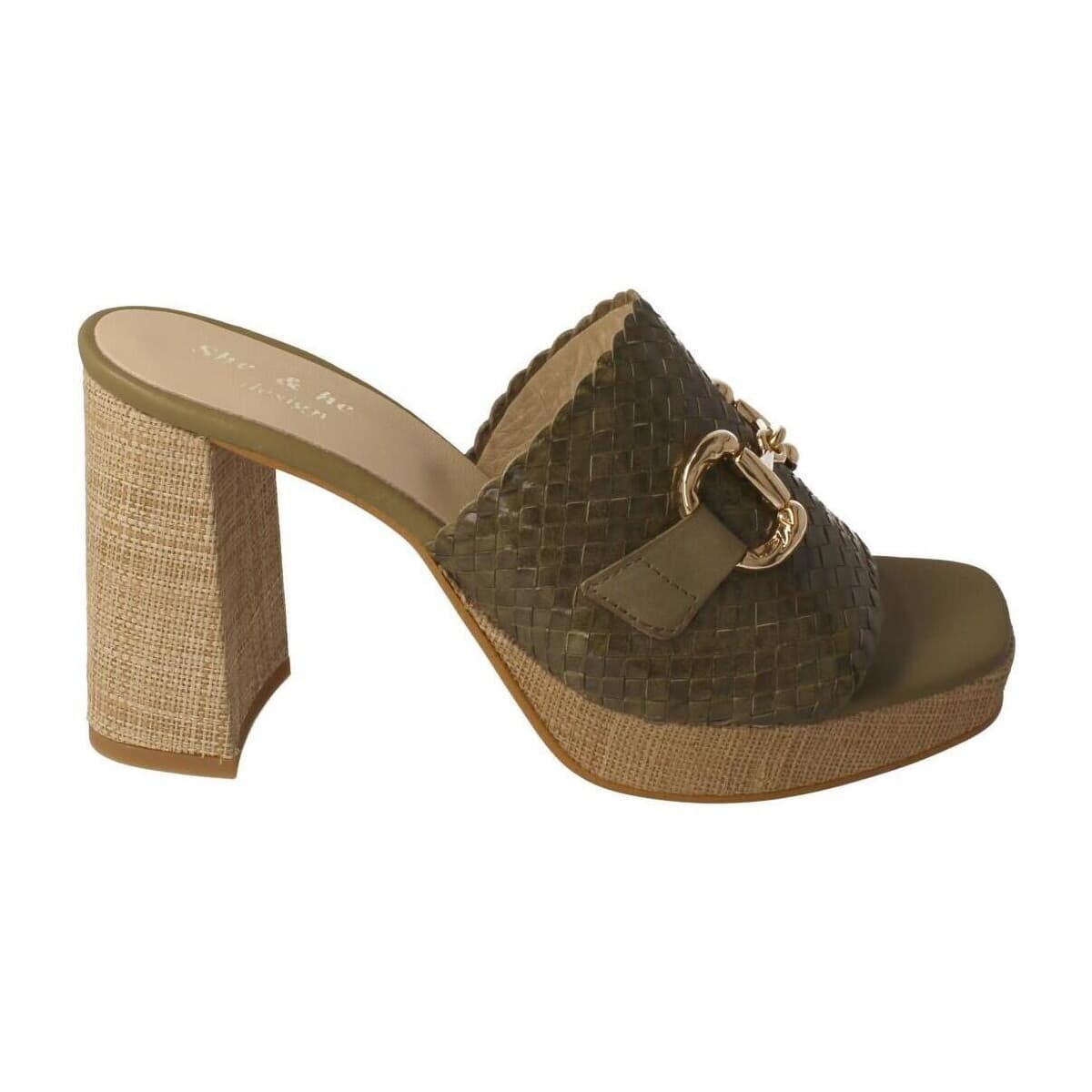 Women's Mules She - He Green