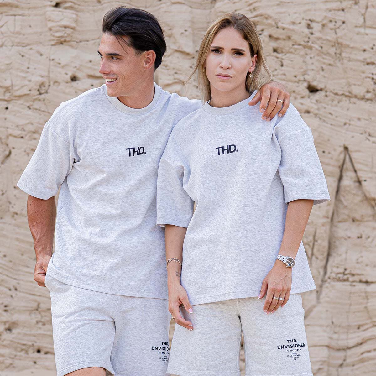 Men's T-Shirts THEAD. Gray