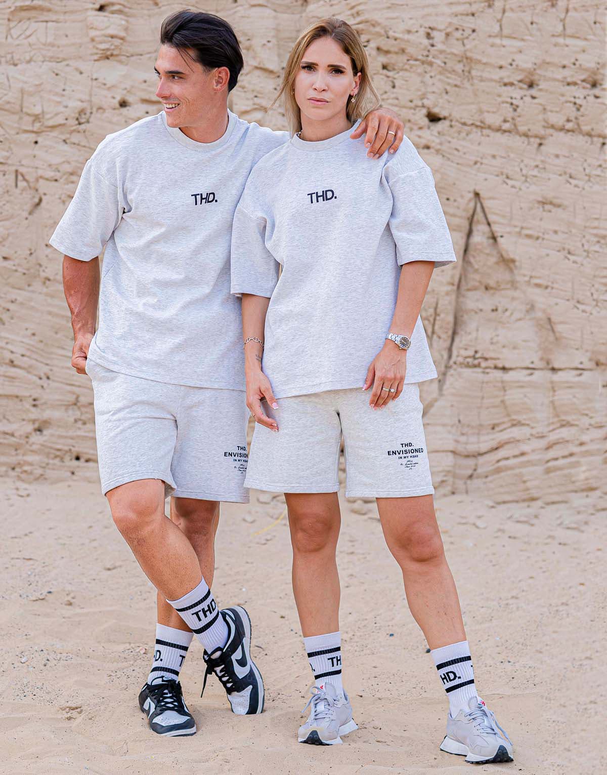 Men's T-Shirts THEAD. Gray