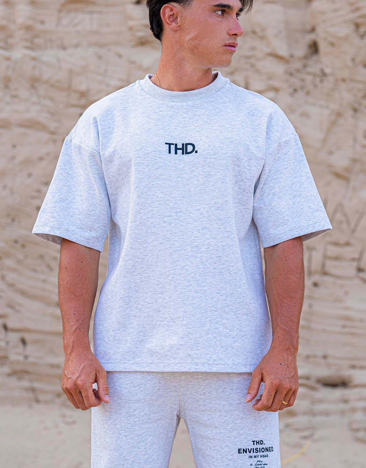 Men's T-Shirts THEAD. Gray