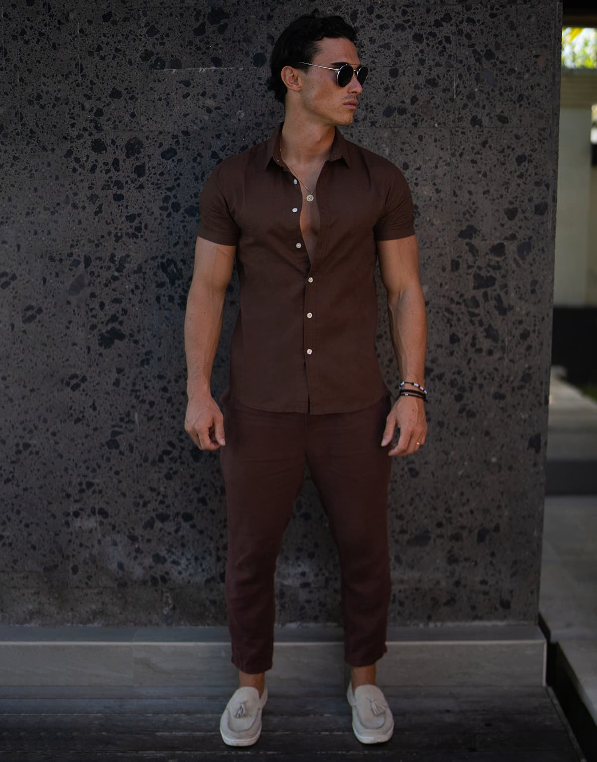 Men's Shirts THEAD. Brown