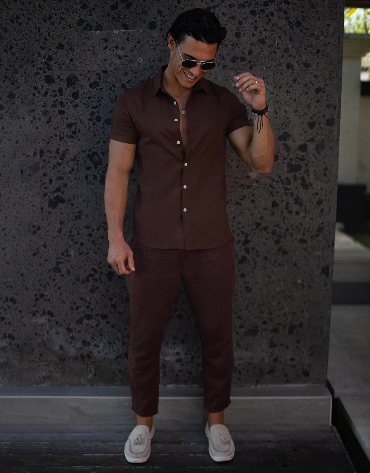 Men's Shirts THEAD. Brown