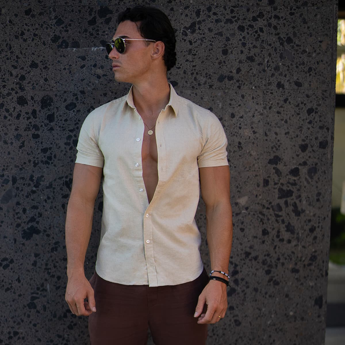 Πουκάμισο με κοντά μανίκια THEAD. BRUCE