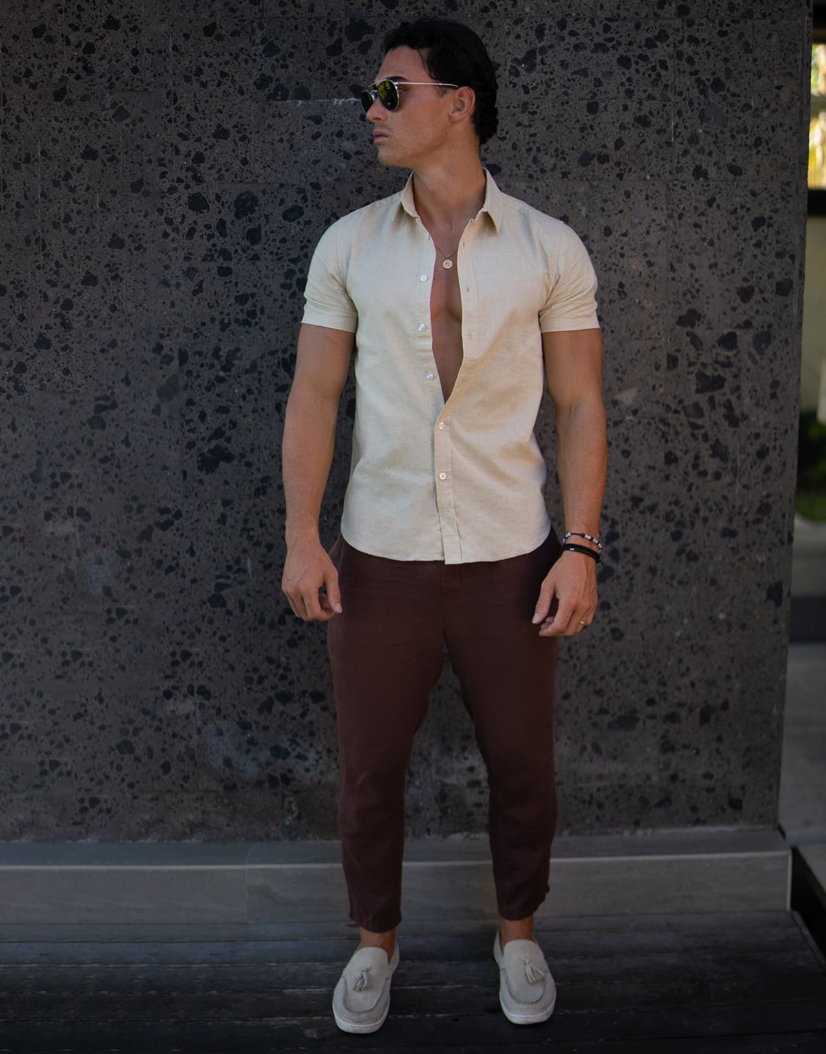 Men's Shirts THEAD. Khaki