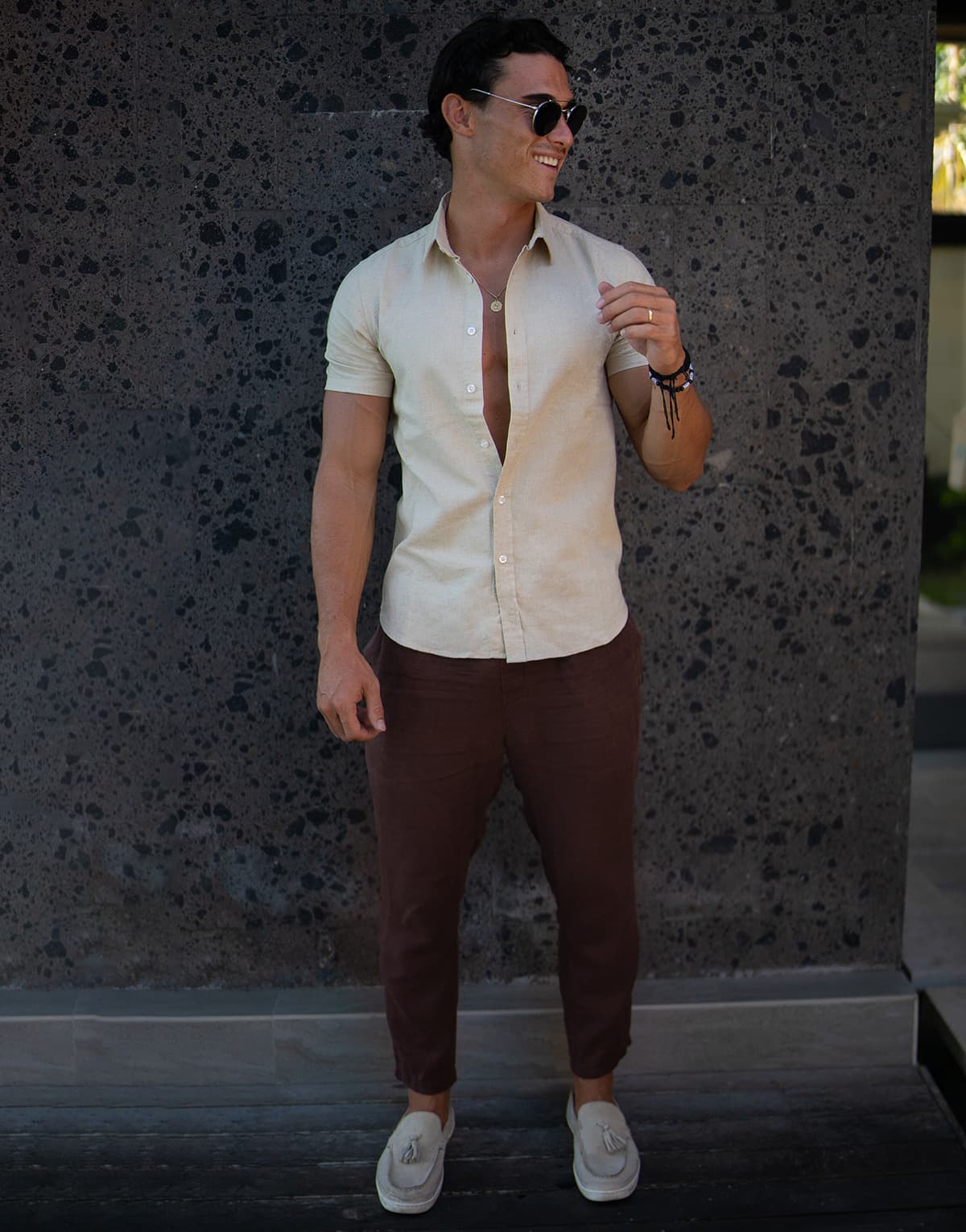 Men's Shirts THEAD. Khaki