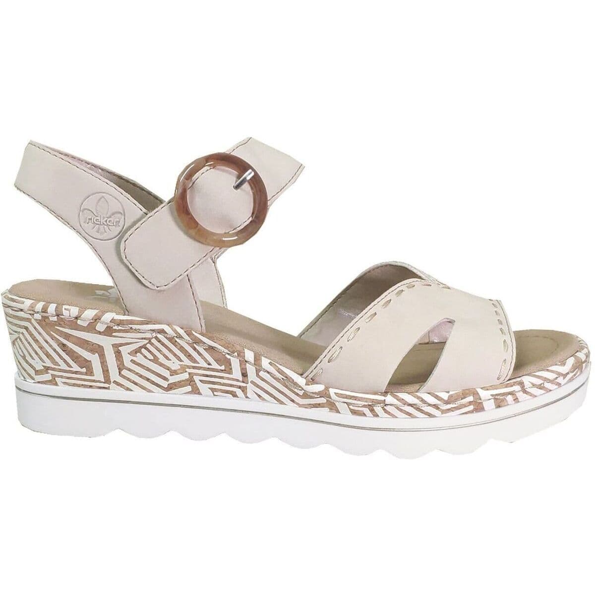 Women's Platforms Rieker Beige