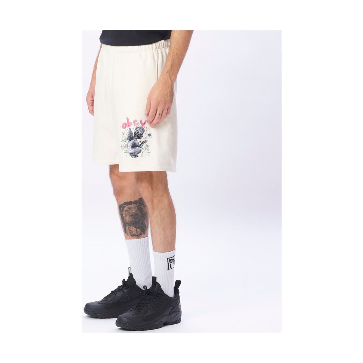 Men's Shorts Obey White