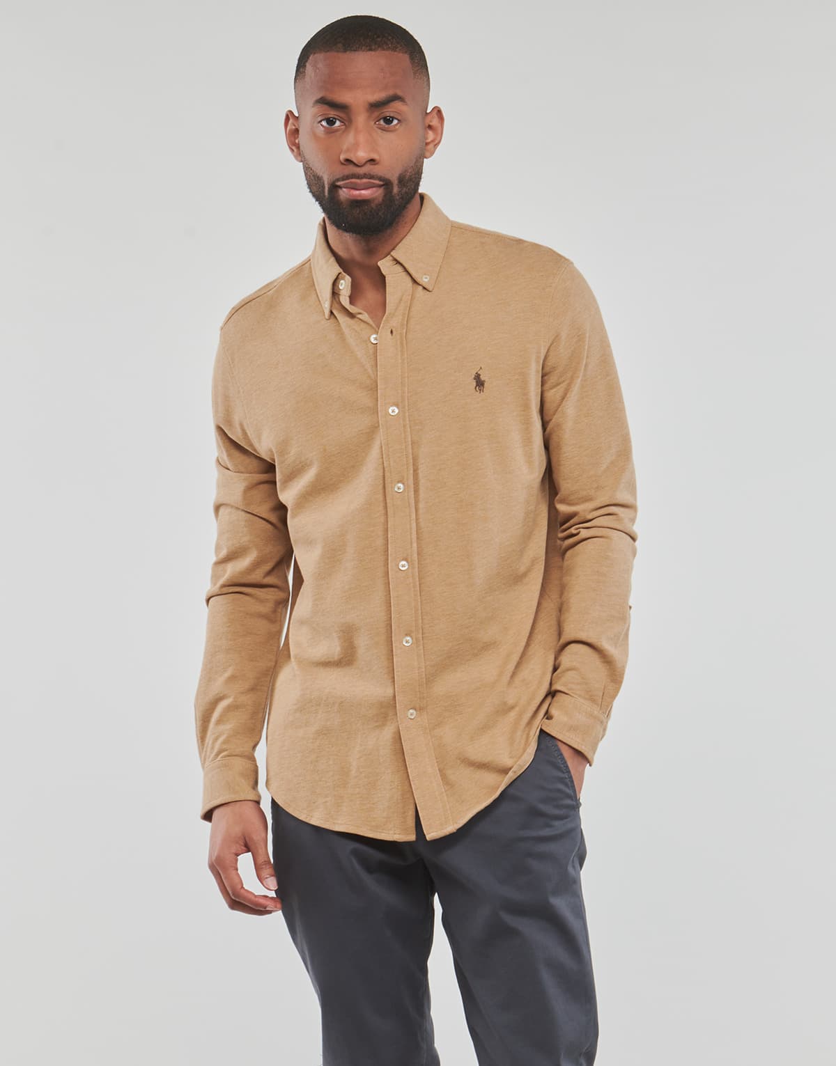 Men's Shirts Polo Ralph Lauren Beige