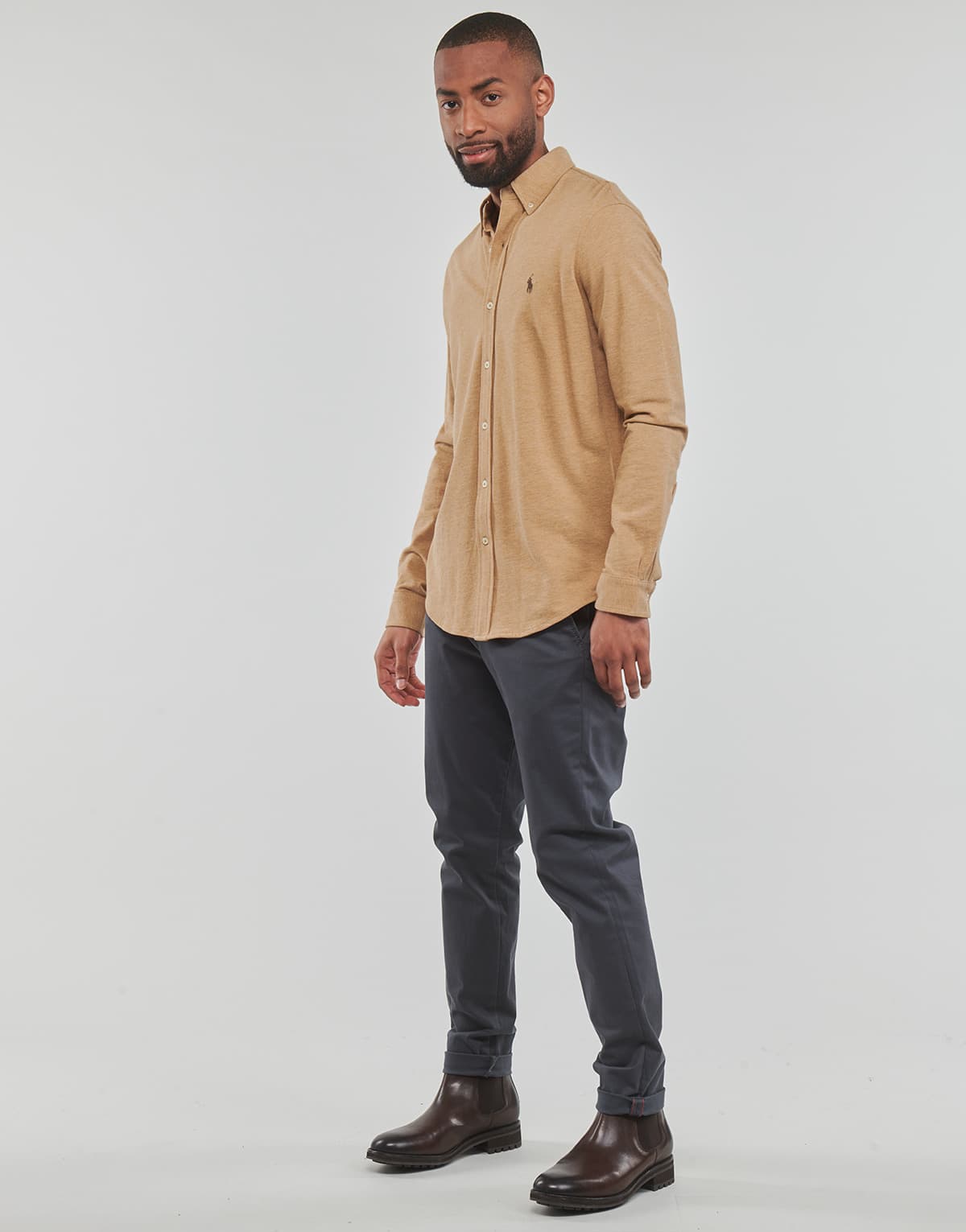 Men's Shirts Polo Ralph Lauren Beige