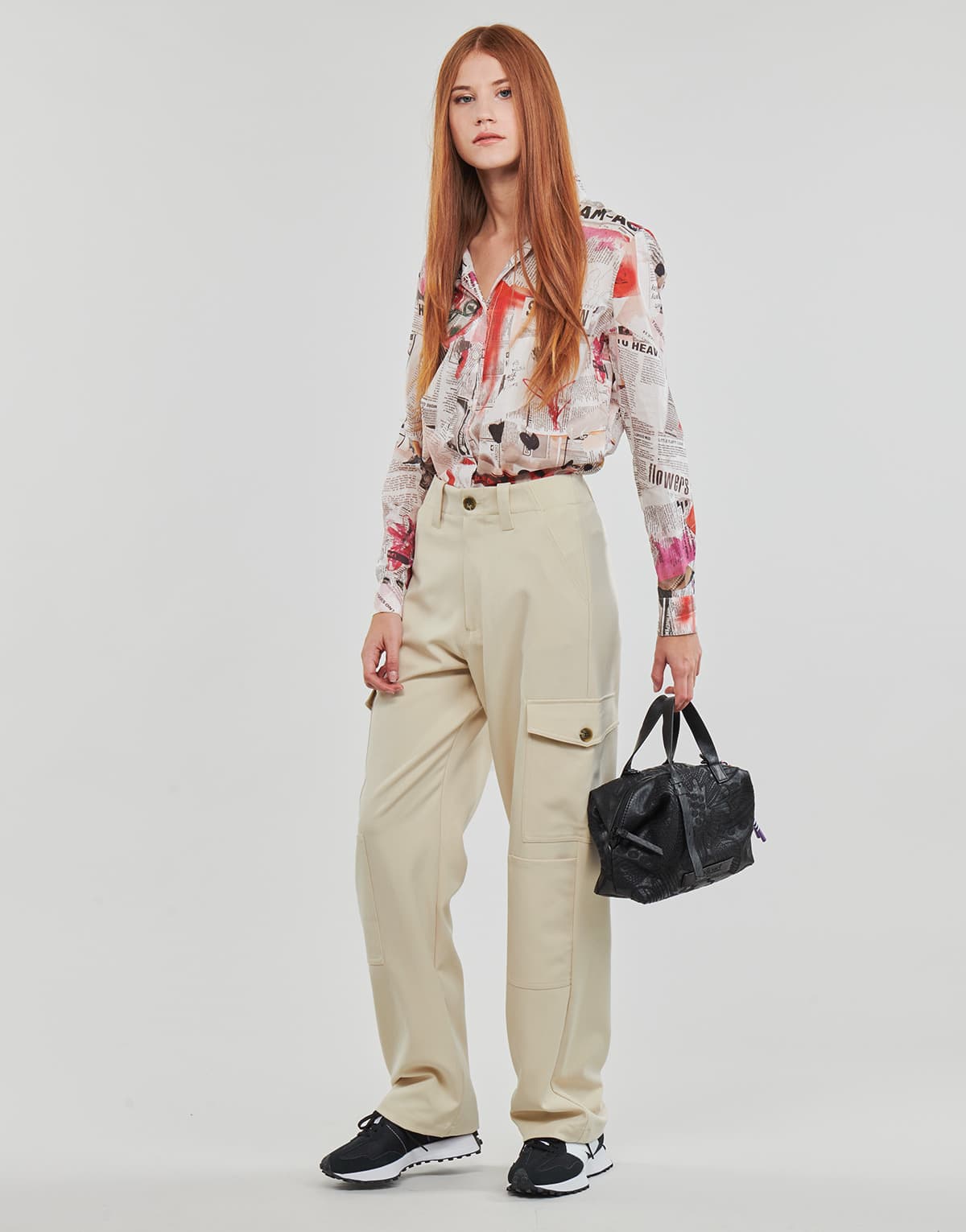 Women's Pants Desigual Beige