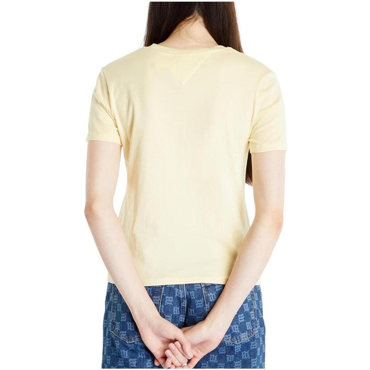 Women's T-Shirts Tommy Hilfiger Yellow
