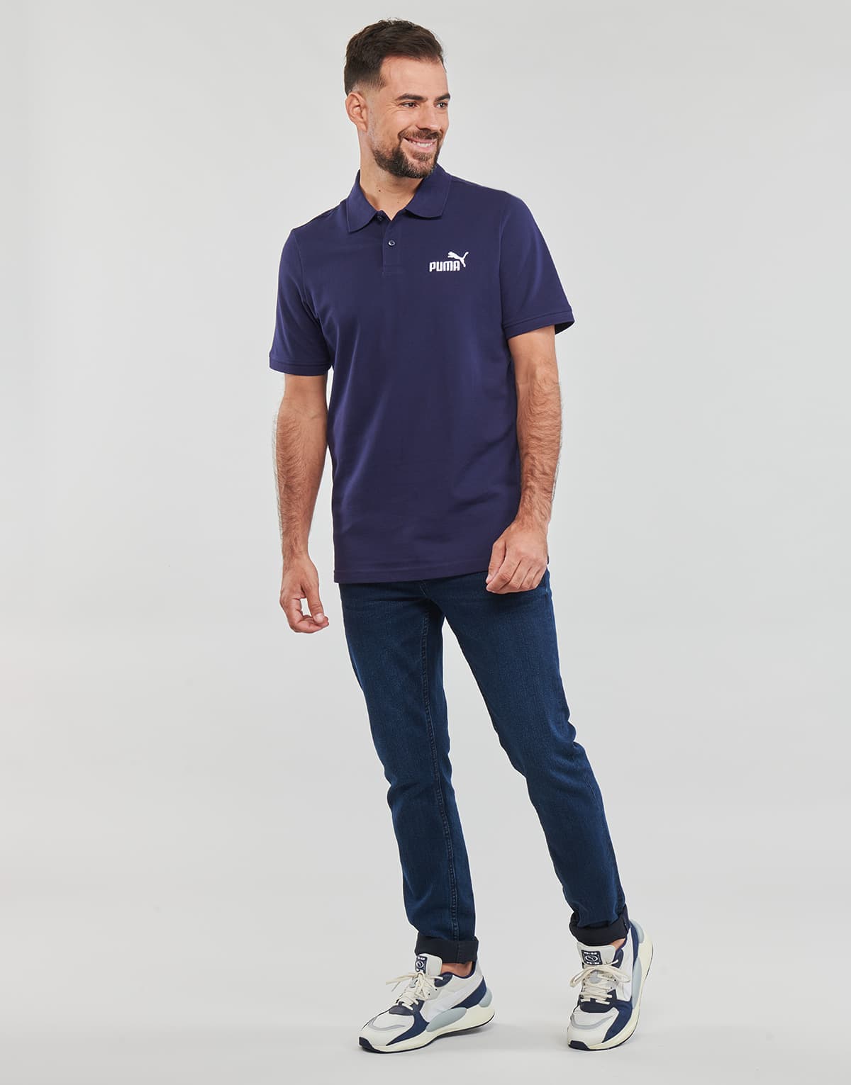 Men's Polo Shirts Puma Blue