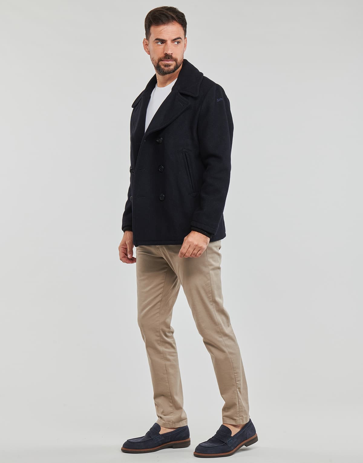 Men's Coats Schott Blue