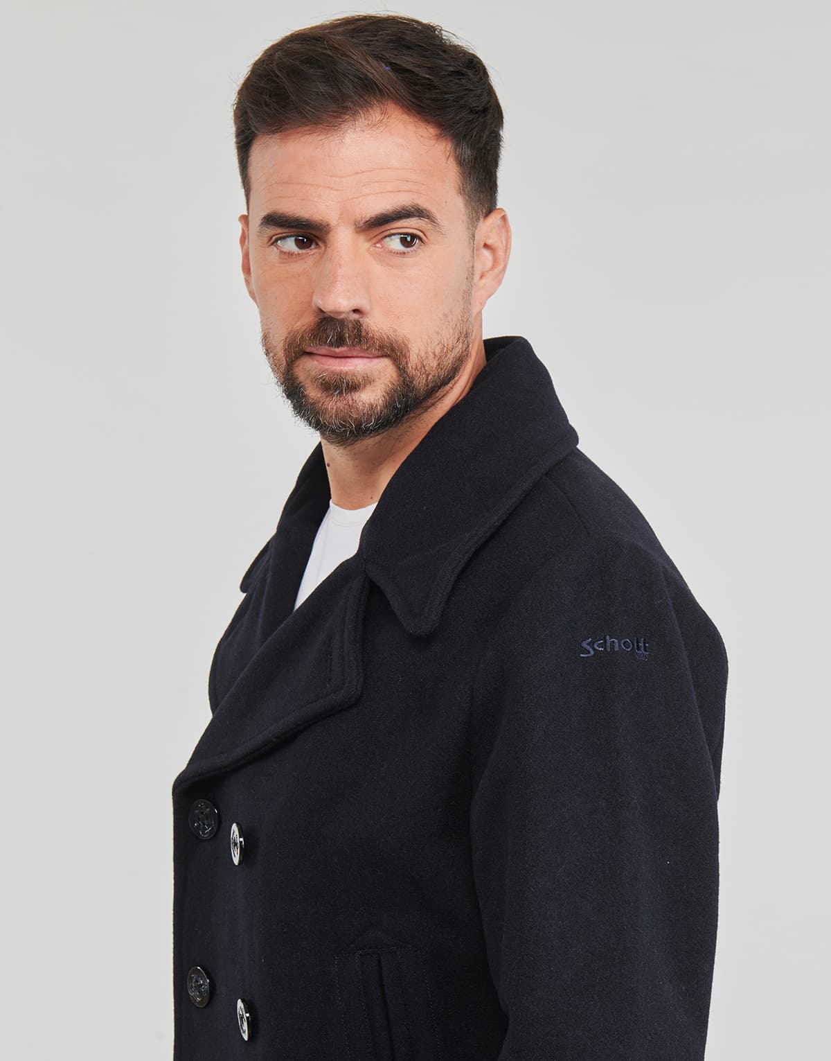 Men's Coats Schott Blue