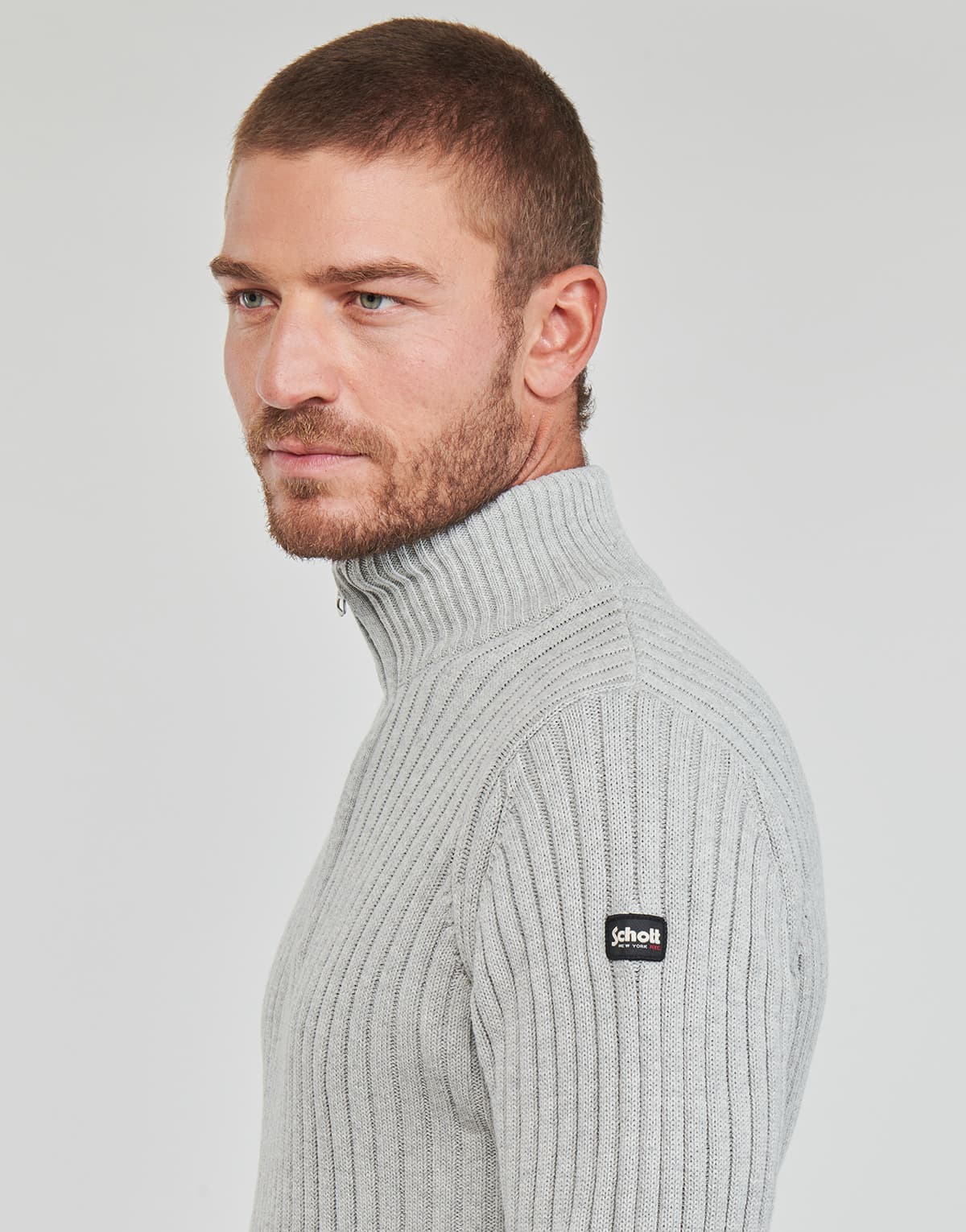 Men's Sweaters Schott Gray