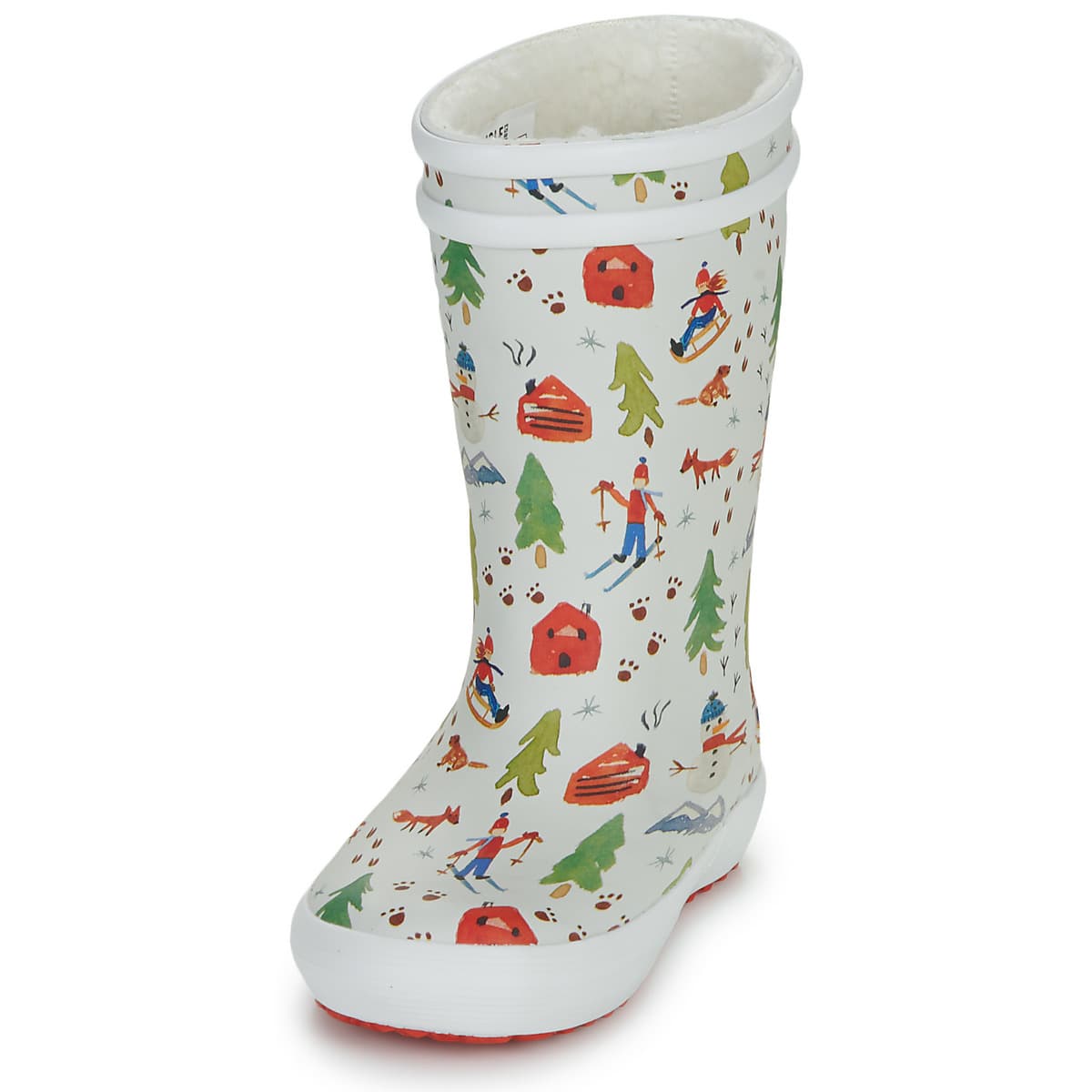 Boys' Wellington Boots Aigle White
