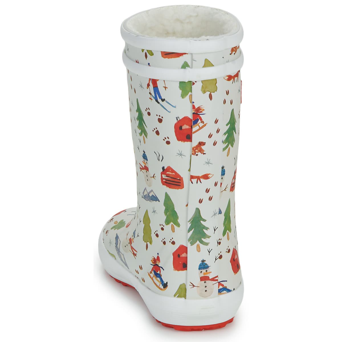 Boys' Wellington Boots Aigle White