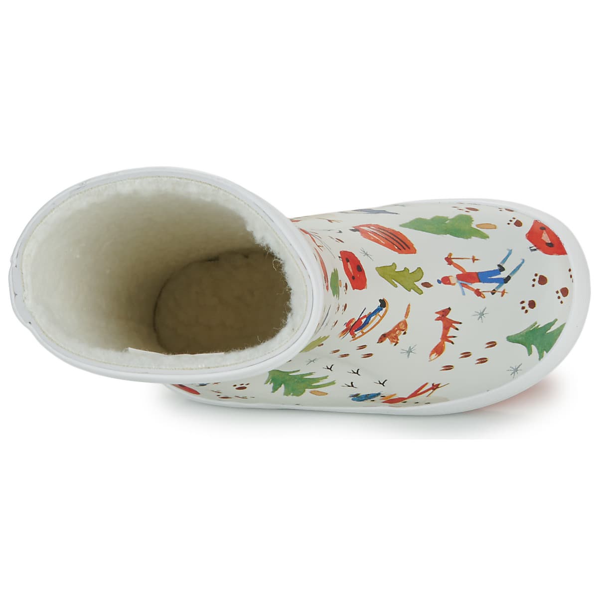 Boys' Wellington Boots Aigle White