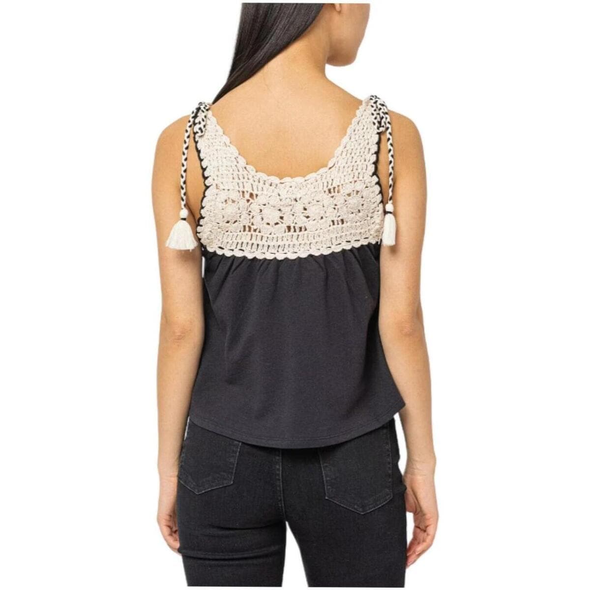 Women's T-Shirts Pepe Jeans Black