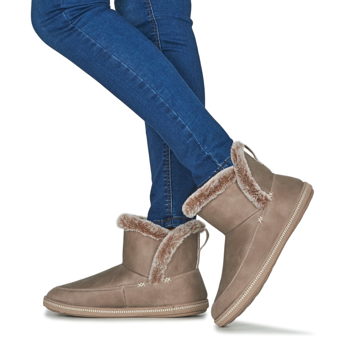 Women's Boots Skechers Brown