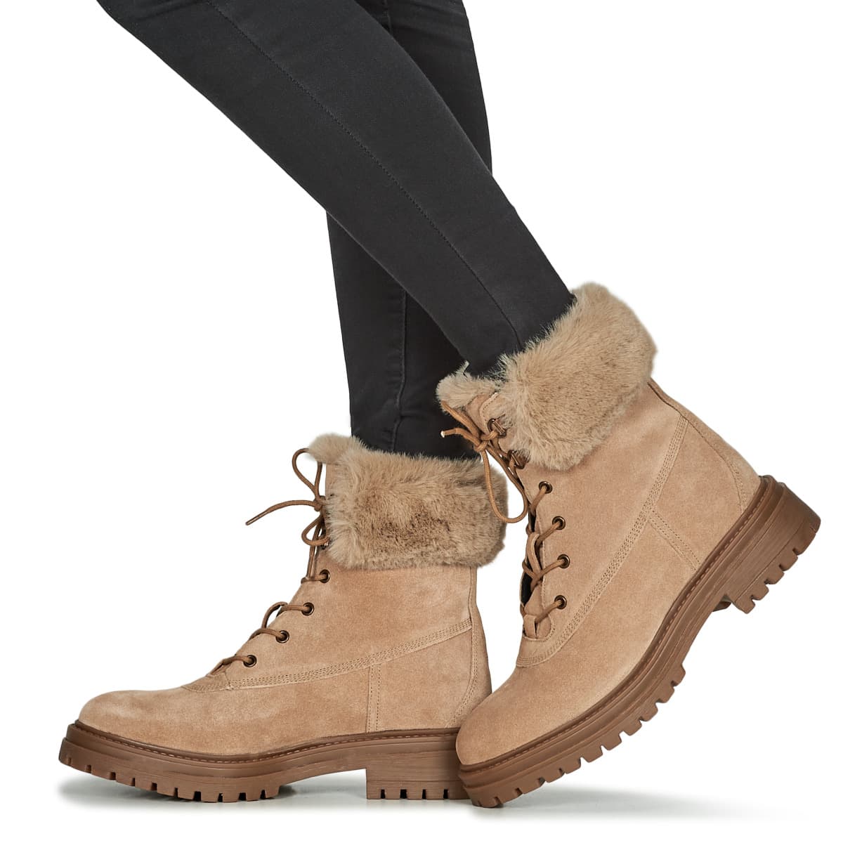 Women's Boots Geox Brown