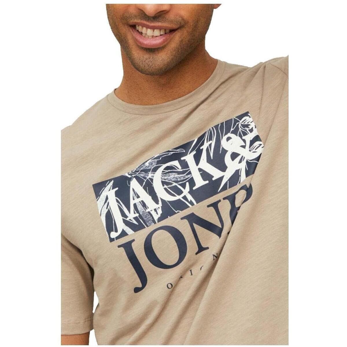 Men's T-Shirts Jack & Jones Beige