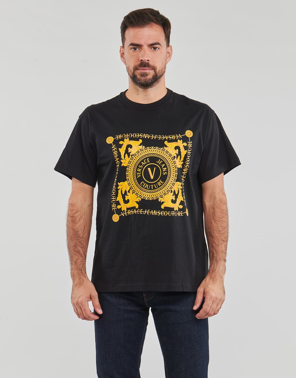 Men's T-Shirts Versace Jeans Couture Black