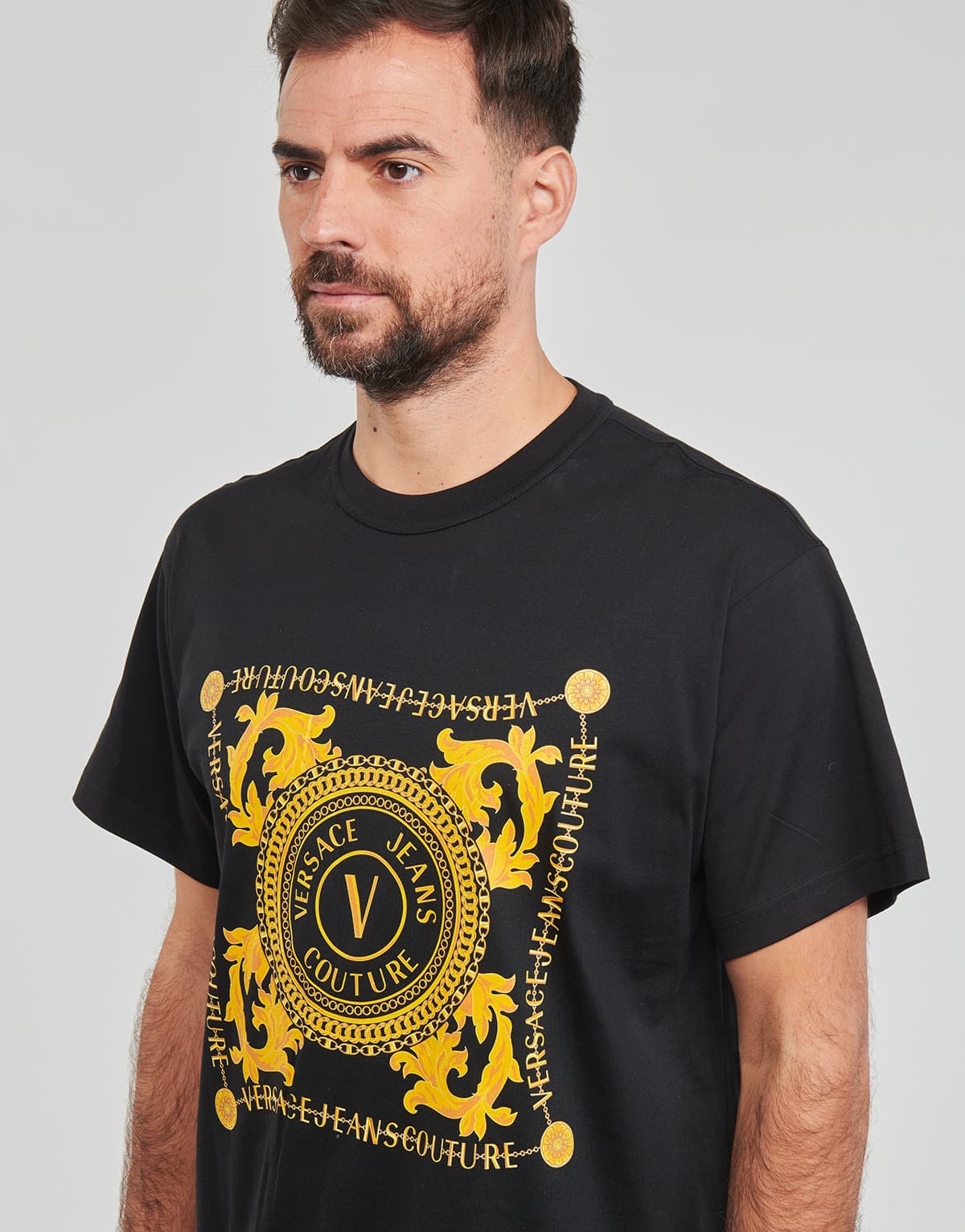 Men's T-Shirts Versace Jeans Couture Black