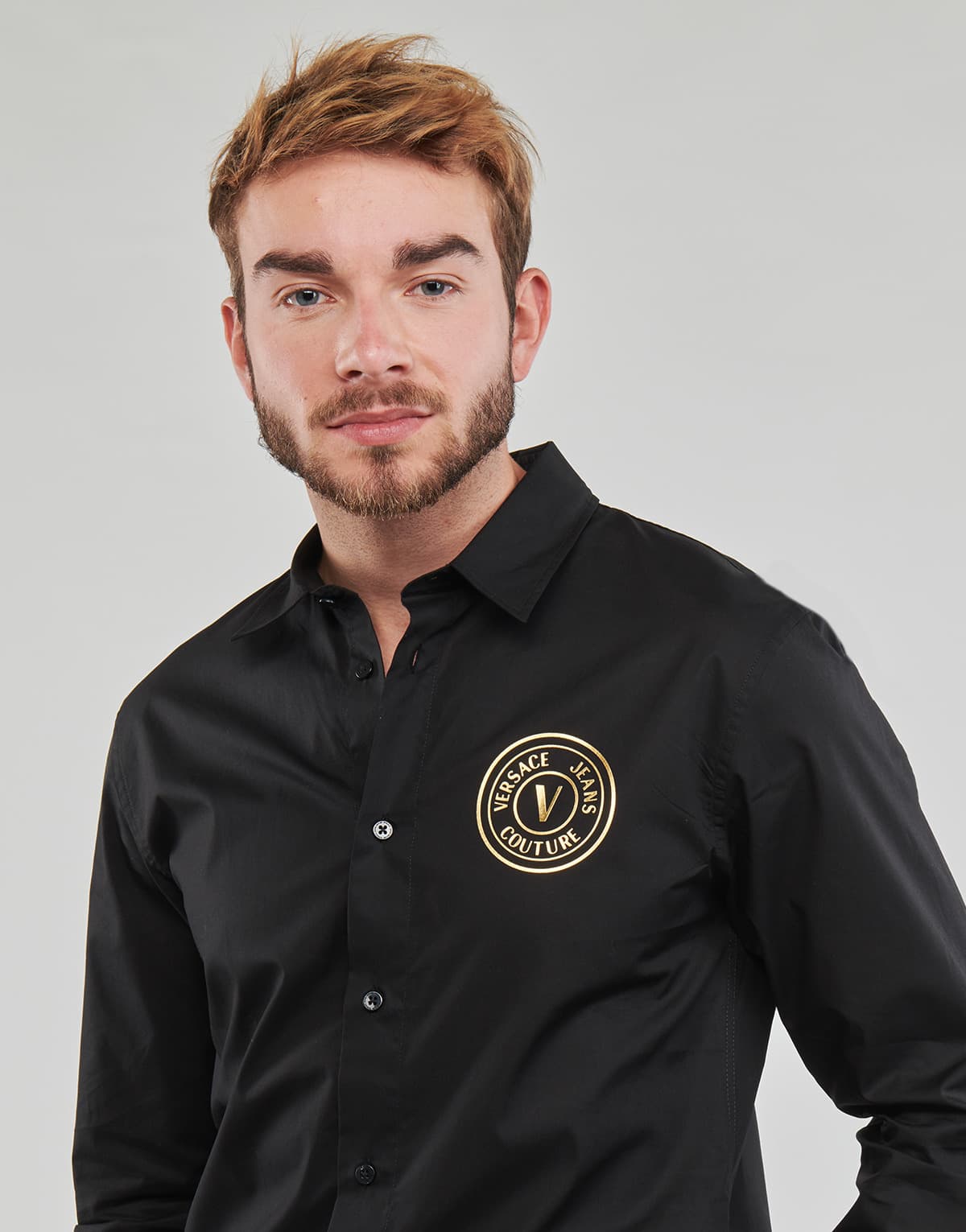 Men's Shirts Versace Jeans Couture Black