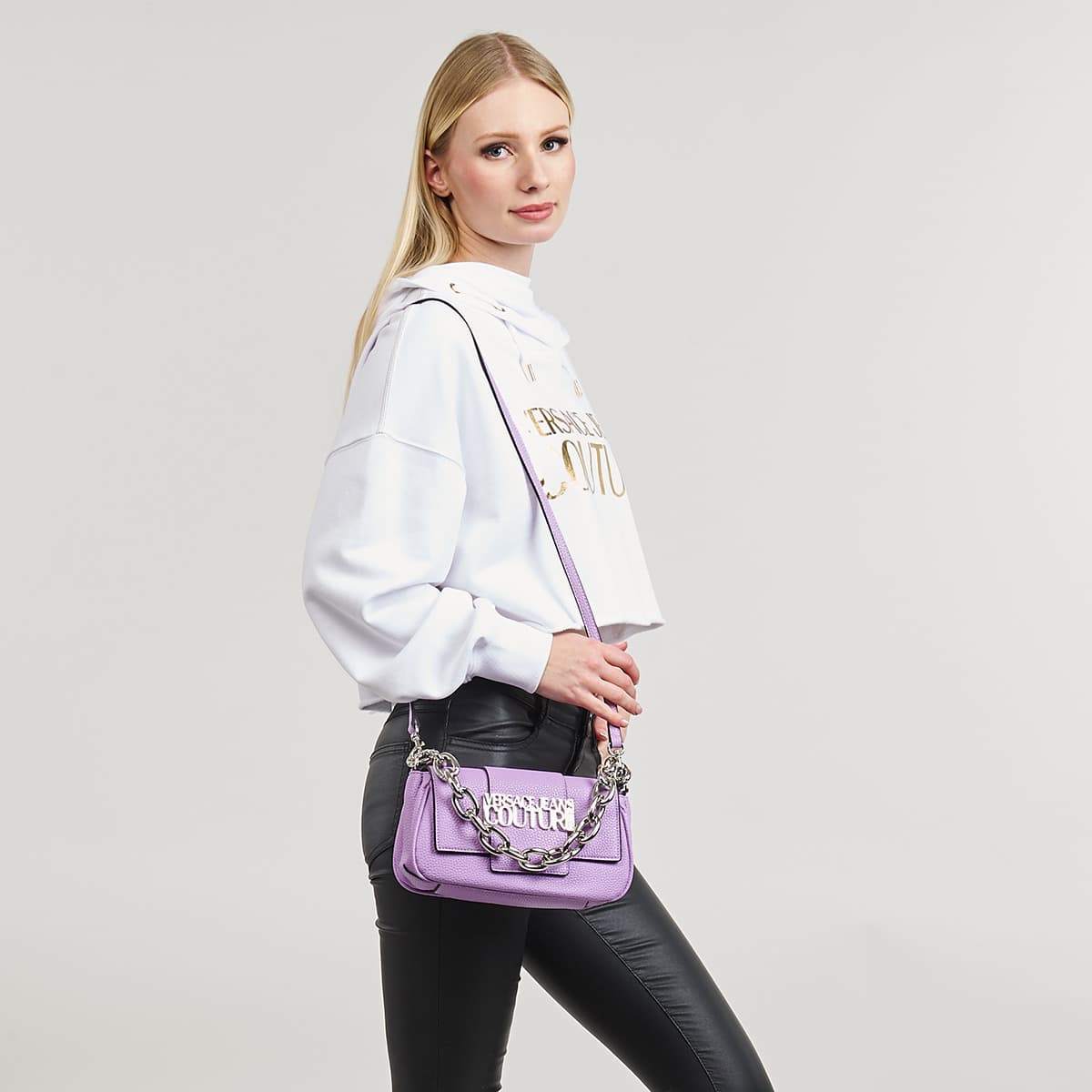 Women's Shoulder Bags Versace Jeans Couture Purple