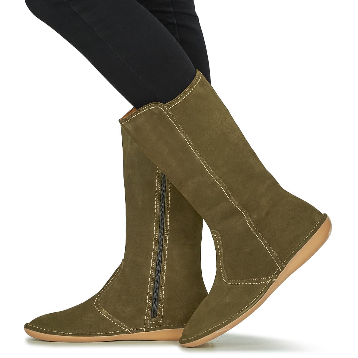 Women's Boots Dream in Green Khaki