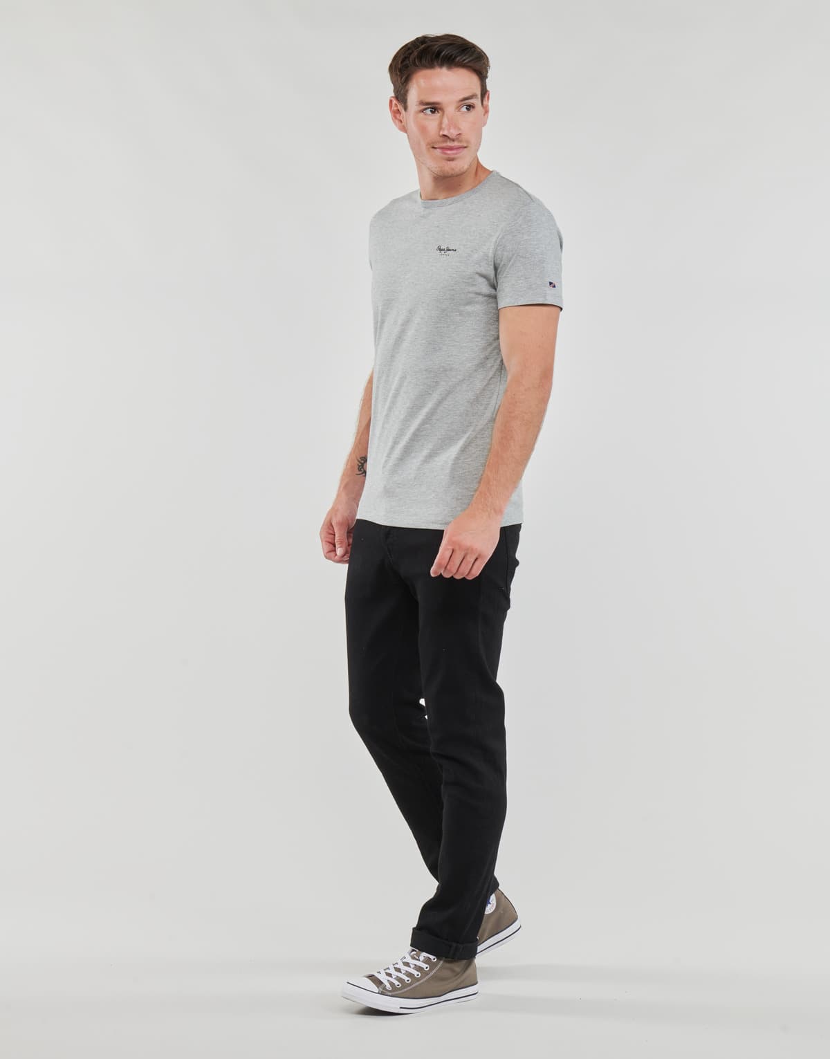 Men's T-Shirts Pepe Jeans Gray