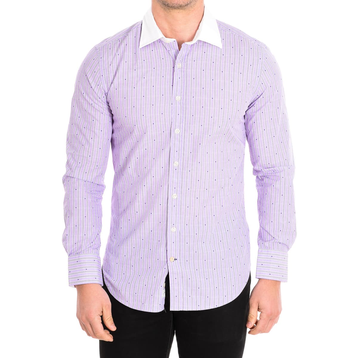 Men's Shirts Cafe' Coton Purple