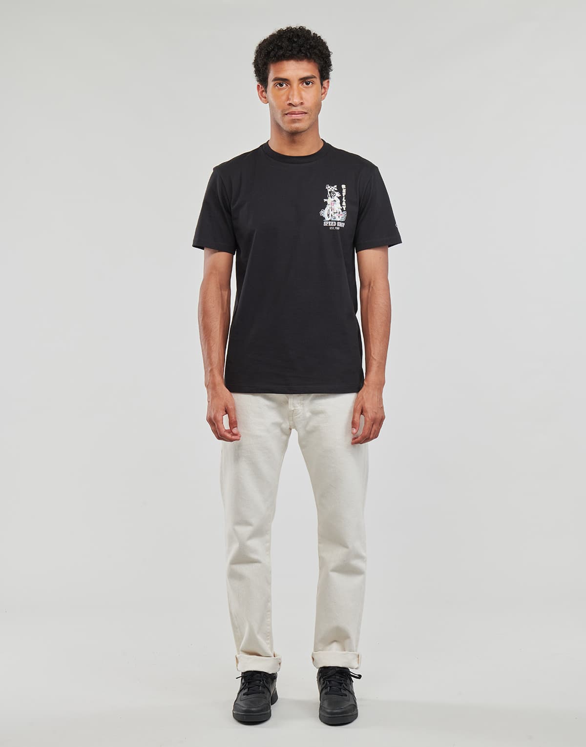 Men's T-Shirts Replay Black
